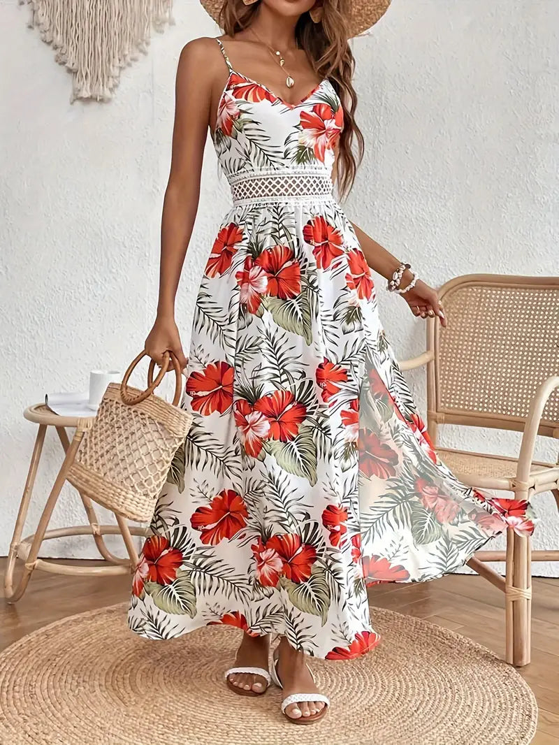 Nina | Floral Spaghetti Strap Dress